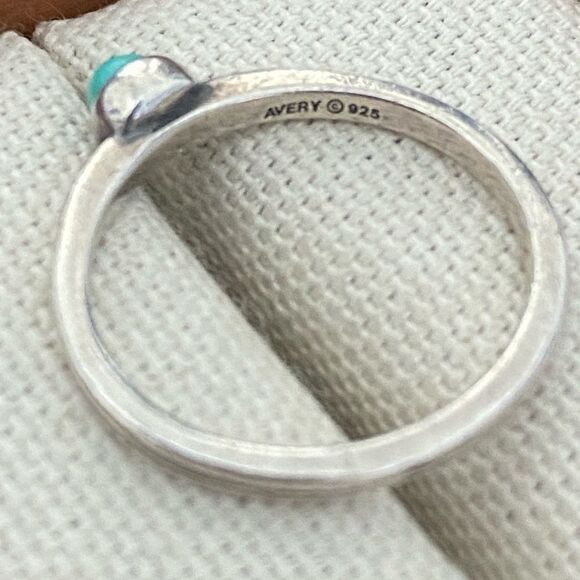 James Avery Retired Turquoise Stacker Ring - Picture 2 of 3